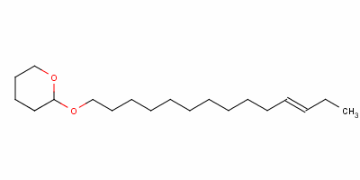 (E)-四氢-2-(11-十四碳烯基氧基)-2H-吡喃结构式_57586-92-2结构式