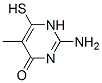 (9ci)-2-氨基-6-疏基-5-甲基-4(1H)-嘧啶酮结构式_57613-17-9结构式