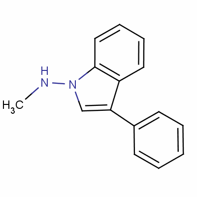N-甲基-3-苯基-1H-吲哚-1-胺结构式_57647-15-1结构式