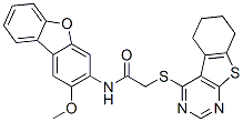 (9ci)-n-(2-甲氧基-3-二苯并呋喃)-2-[(5,6,7,8-四氢[1]苯并噻吩并[2,3-d]嘧啶-4-基)硫代]-乙酰胺结构式_577761-52-5结构式