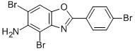 4,6-Dibromo-2-(4-bromophenyl)-1,3-benzoxazol-5-amineStructure,577768-91-3Structure 4,6-Dibromo-2-(4-bromophenyl)-1,3-benzoxazol-5-amine Structure,577768-91-3Structure