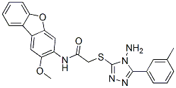 (9ci)-2-[[4-氨基-5-(3-甲基苯基)-4H-1,2,4-噻唑-3-基]硫代]-n-(2-甲氧基-3-二苯并呋喃)-乙酰胺结构式_578719-36-5结构式