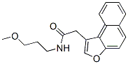 (9ci)-n-(3-甲氧基丙基)-萘并[2,1-b]呋喃-1-乙酰胺结构式_578754-95-7结构式