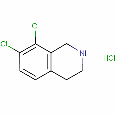 7,8-二氯-1,2,3,4-四氢异喹啉盐酸盐结构式_57987-77-6结构式