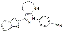 (9ci)-4-[3-(2-苯并呋喃)-5,6,7,8-四氢吡唑并[3,4-b]氮杂革-1(4h)-基]-苯甲腈结构式_582292-26-0结构式