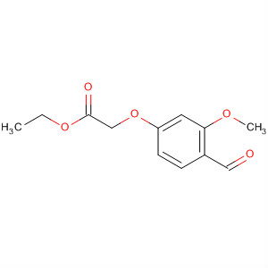 2-(4-甲酰基-3-甲氧基苯氧基)乙酸乙酯结构式_58259-46-4结构式