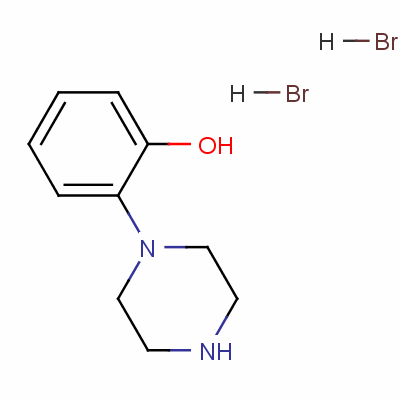 1-(2-羟基苯基)哌嗪二氢溴酸结构式_58260-69-8结构式