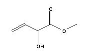 DL-2-羟基-3-丁烯酸甲酯结构式_5837-73-0结构式