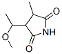 3-(1-甲氧基乙基)-4-甲基-2,5-吡咯烷二酮结构式_58467-32-6结构式