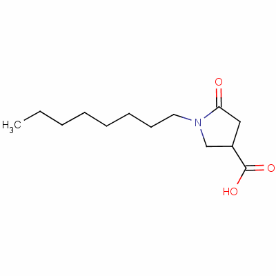 1-辛基-5-氧代吡咯烷-3-羧酸结构式_58505-91-2结构式