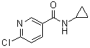 6-氯-N-环丙基烟酰胺结构式_585544-22-5结构式