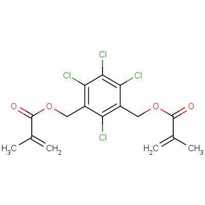 (四氯-1,3-亚苯基)双(亚甲基) 双甲基丙烯酸酯结构式_58599-62-5结构式