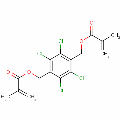 (四氯-1,4-亚苯基)双(亚甲基) 双甲基丙烯酸酯结构式_58599-63-6结构式
