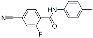 (9ci)-4-氰基-2-氟-n-(4-甲基苯基)-苯甲酰胺结构式_586368-41-4结构式