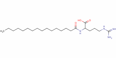N2-(1-氧代十六基)-l-精氨酸结构式_58725-47-6结构式