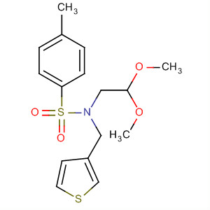 N-(2,2-二甲氧基乙基)-4-甲基-n-(噻吩-3-甲基)苯磺酰胺结构式_58754-96-4结构式