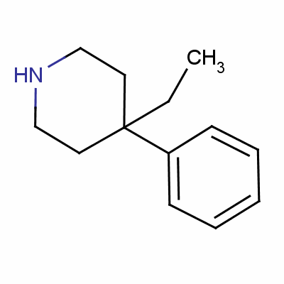 4-乙基-4-苯基哌啶结构式_58778-59-9结构式