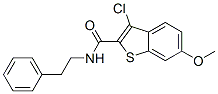 (9ci)-3-氯-6-甲氧基-n-(2-苯基乙基)-苯并[b]噻吩-2-羧酰胺结构式_587842-32-8结构式