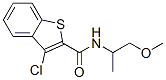 (9ci)-3-氯-n-(2-甲氧基-1-甲基乙基)-苯并[b]噻吩-2-羧酰胺结构式_587846-18-2结构式