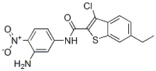 (9ci)-n-(3-氨基-4-硝基苯基)-3-氯-6-乙基-苯并[b]噻吩-2-羧酰胺结构式_587851-59-0结构式