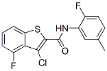 (9ci)-3-氯-4-氟-n-(2-氟-5-甲基苯基)-苯并[b]噻吩-2-羧酰胺结构式_588673-76-1结构式