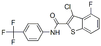 (9ci)-3-氯-4-氟-n-[4-(三氟甲基)苯基]-苯并[b]噻吩-2-羧酰胺结构式_588673-79-4结构式
