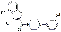 (9ci)-1-[(3-氯-4-氟苯并[b]噻吩-2-基)羰基]-4-(3-氯苯基)-哌嗪结构式_588675-51-8结构式