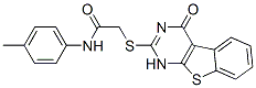 (9ci)-2-[(1,4-二氢-4-氧代[1]苯并噻吩并[2,3-d]嘧啶-2-基)硫代]-n-(4-甲基苯基)-乙酰胺结构式_588676-70-4结构式