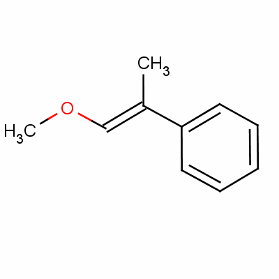(E)-beta-methoxy-alpha-methylstyrene Structure