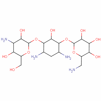单硫酸卡那霉素结构式_59-01-8结构式