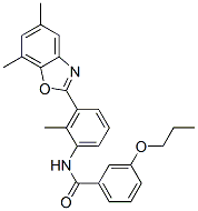 (9ci)-n-[3-(5,7-二甲基-2-苯并噁唑基)-2-甲基苯基]-3-丙氧基-苯甲酰胺结构式_590395-84-9结构式