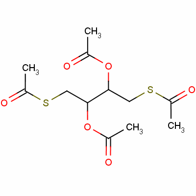 (R*,R*)-S,S-(2,3-二乙酰氧基丁烷-1,4-二基) 双(硫代乙酸酯)结构式_59051-95-5结构式