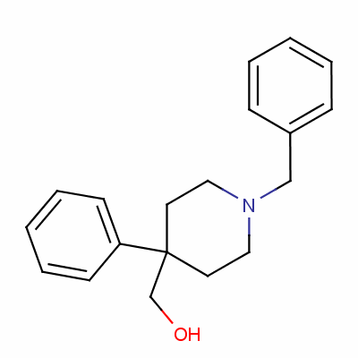 1-苄基-4-苯基哌啶-4-甲醇结构式_59083-36-2结构式