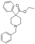 1-苄基-4-苯基-4-哌啶羧酸乙酯结构式_59084-08-1结构式