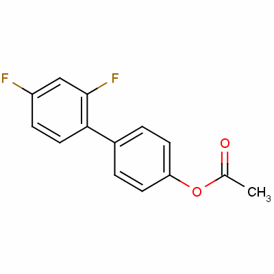 2,4-二氟[1,1-联苯]-4-基 乙酸酯结构式_59089-67-7结构式
