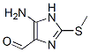 (9ci)-5-氨基-2-(甲基硫代)-1H-咪唑-4-羧醛结构式_59153-29-6结构式