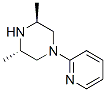 反式-(9CI)-3,5-二甲基-1-(2-吡啶)-哌嗪结构式_59281-47-9结构式