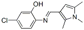 (9CI)-5-氯-2-[[(1,2,5-三甲基-1H-吡咯-3-基)亚甲基]氨基]-苯酚结构式_593272-56-1结构式