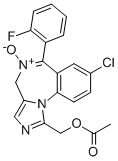 1-乙酰氧基甲基-8-氯-6-(2-氟苯基)-4H-咪唑并[1,5-alpha][1,4]苯并二氮杂卓 5-氧化物结构式_59468-88-1结构式