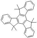 5,5,10,10,15,15-六甲基-二茚并 [1,2-a:1,2-c]芴结构式_597554-76-2结构式
