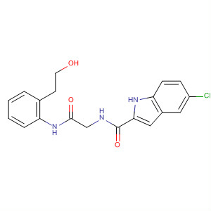 5-氯-N-{2-[(2-羟基乙基)苯基氨基]-2-氧代乙基}-1H-吲哚-2-羧酰胺结构式_599177-73-8结构式