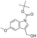 3-羟甲基-5-甲氧基吲哚-1-羧酸叔丁酯结构式_600136-09-2结构式