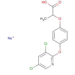 2-[4-(3,5-二氯-2-吡啶氧基)苯氧基]丙酸钠结构式_60074-27-3结构式
