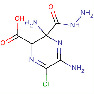3,5-二氨基-6-氯-2-吡嗪羧酸肼结构式_6015-74-3结构式