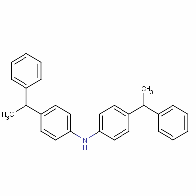 4-(1-苯基乙基)-N-[4-(1-苯基乙基)苯基]苯胺结构式_60160-25-0结构式