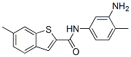 (9ci)-n-(3-氨基-4-甲基苯基)-6-甲基-苯并[b]噻吩-2-羧酰胺结构式_602282-48-4结构式