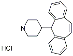 4-(5H-二苯并[a,d][7]轮烯-5-亚基)-1-甲基哌啶结构式_6032-06-0结构式
