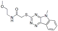 (9ci)-n-(2-甲氧基乙基)-2-[(5-甲基-5H-1,2,4-噻嗪并[5,6-b]吲哚-3-基)硫代]-乙酰胺结构式_603946-14-1结构式