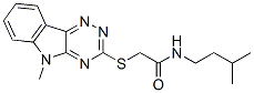 (9ci)-n-(3-甲基丁基)-2-[(5-甲基-5H-1,2,4-噻嗪并[5,6-b]吲哚-3-基)硫代]-乙酰胺结构式_603946-16-3结构式