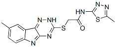 (9ci)-n-(5-甲基-1,3,4-噻二唑-2-基)-2-[(8-甲基-2H-1,2,4-噻嗪并[5,6-b]吲哚-3-基)硫代]-乙酰胺结构式_603946-32-3结构式